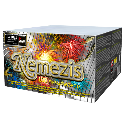 Nemezis JW2026 - wyrzutnia fajerwerków 100 strzałów 20 mm Jorge F3