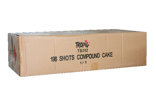 Compound cakes TB312 - zestaw baterii 198 strzałów 30 mm TropicF3