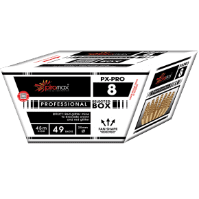 PX PRO 8 Professional - wyrzutnia kątowa 49 strzałów 25 mm Piromax F3 