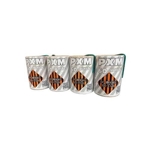 Zestaw świec dymnych PXM60 white - 4 sztuki biały dym Piromax T1