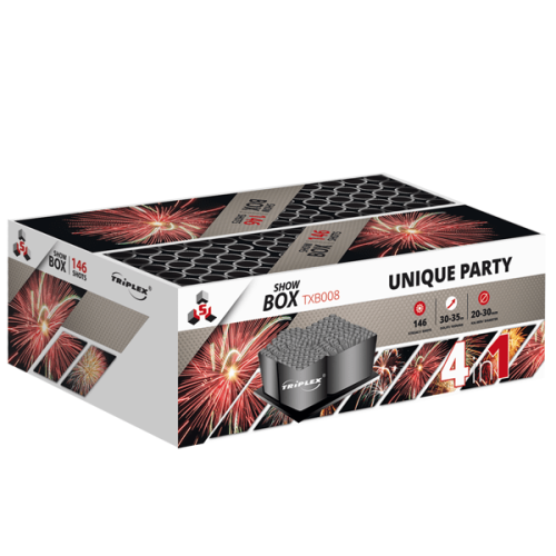 Unique Party TXB008 - zestaw wyrzutni 146 strzałów 20-30 mm Triplex F2