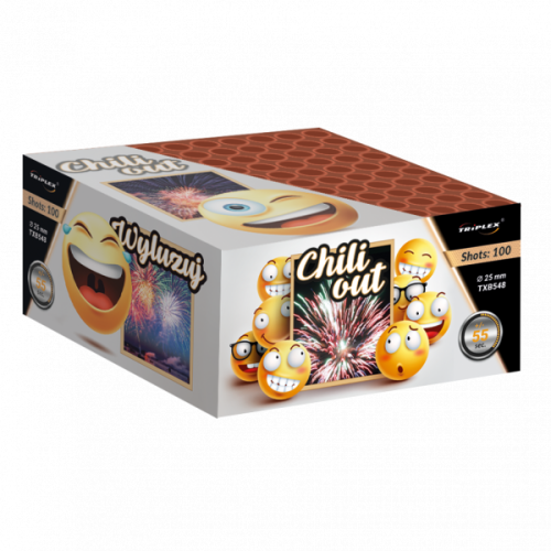 Chili Out / Wyluzuj TXB548 - wyrzutnia 100 strzałów 25 mm Triplex F3