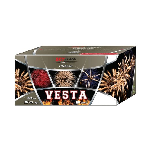  Vesta PXB2318 wyrzutnia fajerwerków 60 strzałów 20 mm Piromax F2