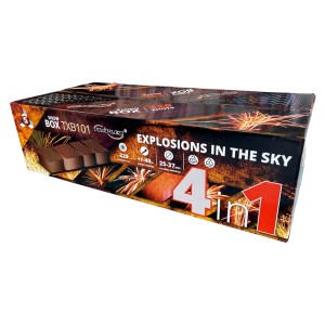 Explosion in the sky TXB101 - zestaw wyrzutni 229 strzałów 25-38 mm Triplex F3