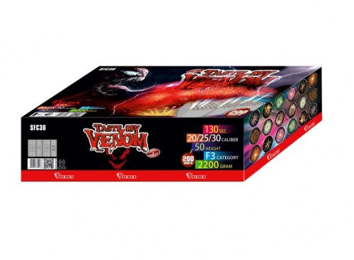 Taste My Venom SFC36 - zestaw baterii 200 strzałów 20-30 mm F3