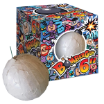 Bateria petard błyskowych Bomber Guy 6" - iskrząca kula 450 strzałów Triplex F3