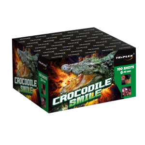 Crocodile Smile TXB1691 - wyrzutnia fajerwerków 100 strzałów 20 mm Triplex F2