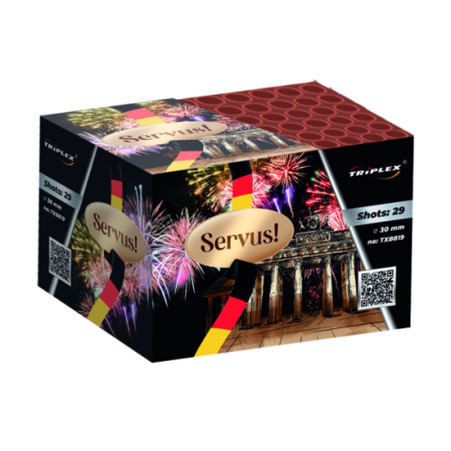 Servus! TXB819 - wyrzutnia fajerwerków 29 strzałów 30 mm Triplex F2