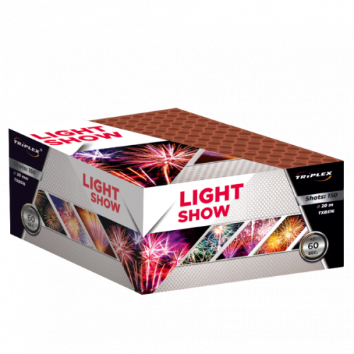 Light Show TXB516 - wyrzutnia fajerwerków 150 strzałów 20 mm Triplex F3
