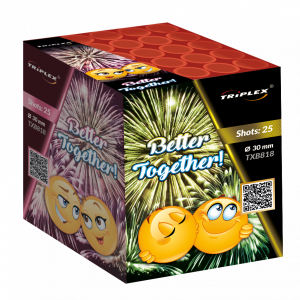 Better Together! TXB818 - wyrzutnia fajerwerków 25 strzałów 30 mm Triplex F3 