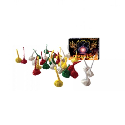 Diabełki kolorowe TXP082A 50 sztuk strzelające kulki F1