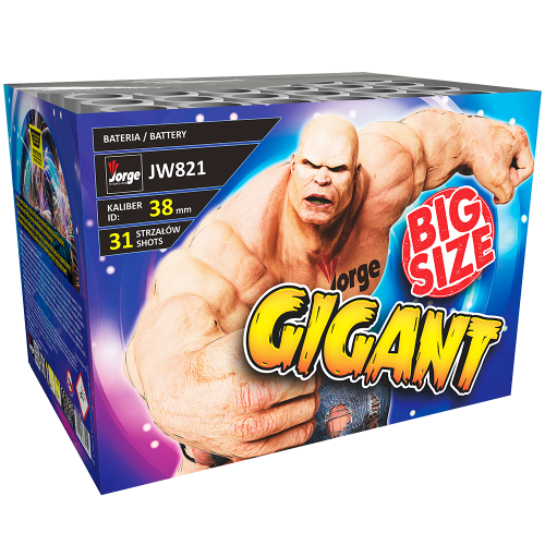 Gigant JW821 - wyrzutnia fajerwerków 31 strzałów 38 mm Jorge F3
