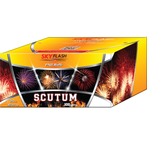 Scutum PXB3626 - wyrzutnia fajerwerków 100 strzałów 20 mm Piromax F3
