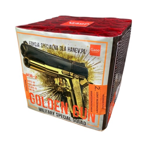 Golden Gun M36-2 edycja limitowana wyrzutnia fajerwerków 36 strzałów 25 mm F2