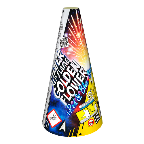 Silver Red Flame Golden Flower JF92 - fontanna stożkowa Jorge F2