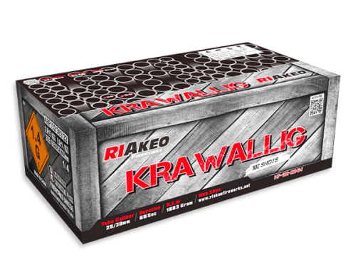 Krawallig HF-102-2214 wyrzutnia fajerwerków 102 strzały 25-30 mm Riakeo F2