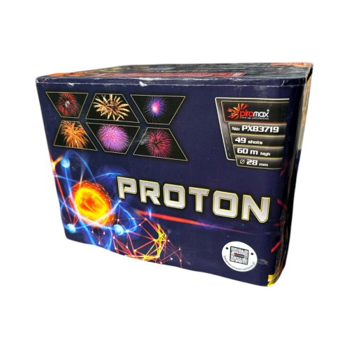 Proton PXB3719 wyrzutnia fajerwerków 49 strzałów 28 mm Piromax F3