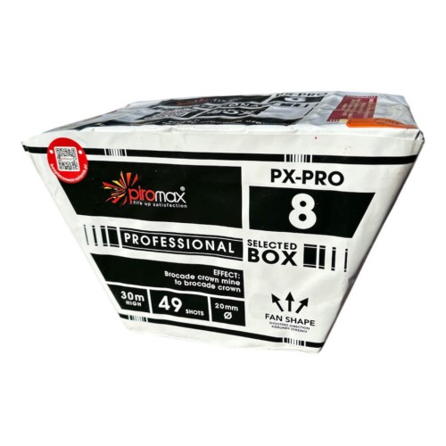 PX-PRO 8N - wyrzutnia kątowa seria profesjonalna 49 strzałów 20 mm F2