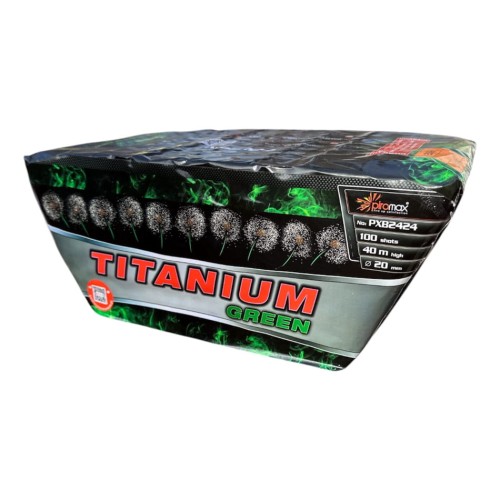 Titanium Green PXB2424 wyrzutnia fajerwerków 100 strzałów 20 mm F3