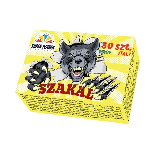 Szakal P50-0801 włoskie petardy draskowe 50 szt. Pirotecnica Manna P1