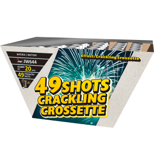 Crackling Crossette JW644 wyrzutnia fajerwerków 49 strzałów 20 mm Jorge F2