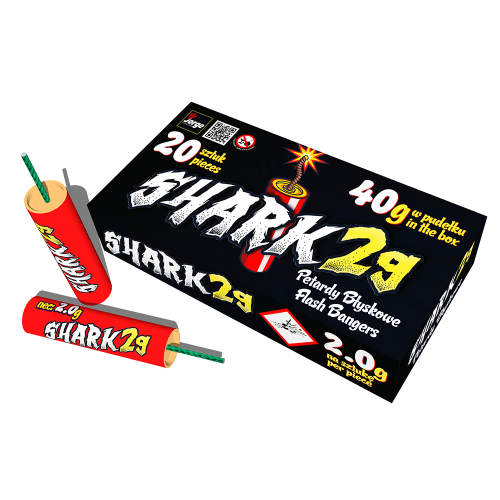 Shark FP6 2g mocne petardy hukowe 20 sztuk Jorge F3