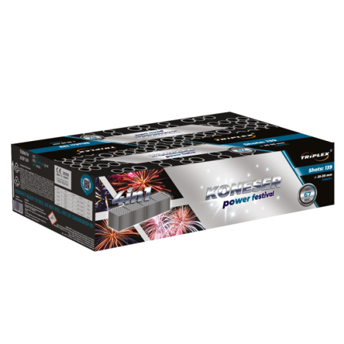 Koneser Power Festival TXB674 - zestaw wyrzutni 139 strzałów 25-30 mm Triplex F2