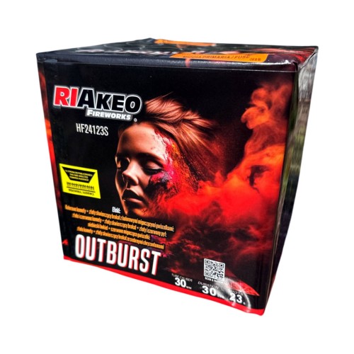 Outburst HF24123S wyrzutnia fajerwerków 23 strzały 30 mm Riakeo F2