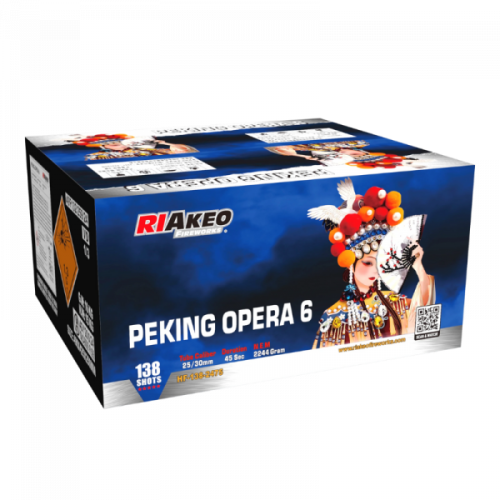 Peking Opera 6 HF-138-2475 zestaw baterii 138 strzały 25-30 mm Riakeo F3