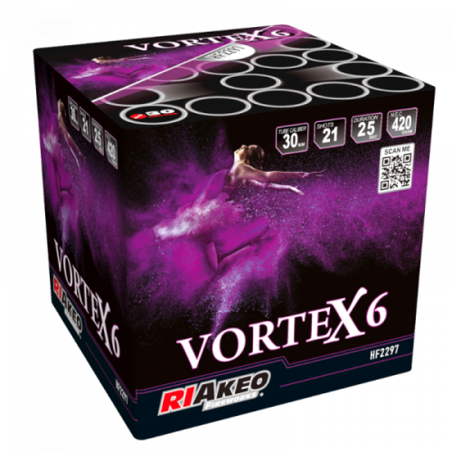Vortex 6 HF2297 wyrzutnia fajerwerków 21 strzałów 30 mm Riakeo F2