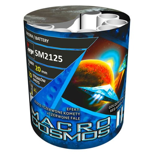 Macrocosmos II SM2125 - wyrzutnia fajerwerków 10 strzałów 20 mm Jorge F2