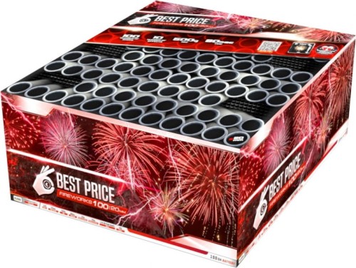 Best Price Multi Shape 100/20 mm C10020XBP14 wyrzutnia fajerwerków 100 strzałów Klasek F2