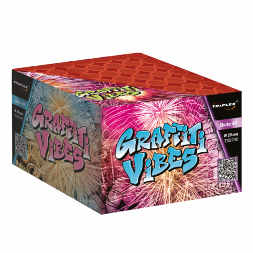 Graffiti Vibes TXB740 - wyrzutnia 49 strzałów 20 mm Triplex F2