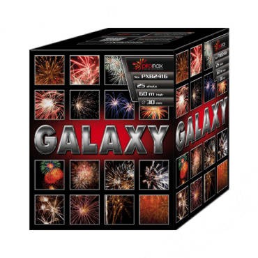 Galaxy PXB2416 - wyrzutnia fajerwerków 25 strzałów 30 mm Piromax F2