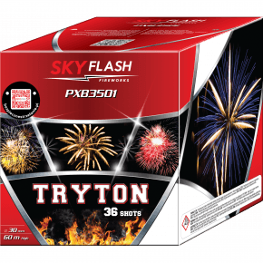 Tryton PXB3501 wyrzutnia fajerwerków 36 strzałów 30 mm Piromax F3 