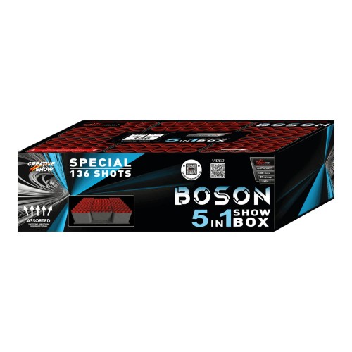 Boson 5 in 1 PXC205 - zestaw wyrzutni fajerwerków 136 strzałów 25 mm Piromax F2