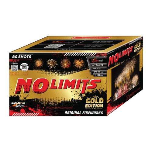 No Limits Gold PXC219 - zestaw wyrzutni 80 strzałów 30 mm Piromax F2