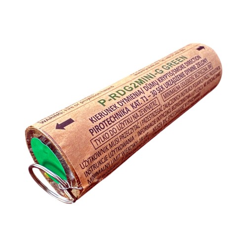 Dym dwustronny RDG-2 Mini na zawleczkę zielony RDG2-MINI/G Pyrolife T1