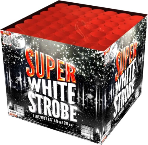 Super White Strobe C493SW wyrzutnia fajerwerków 49 strzałów 30 mm Klasek F3