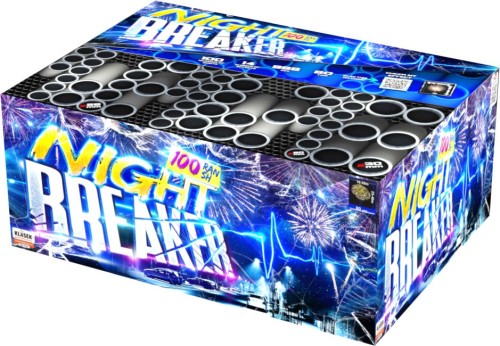 Night Breaker C100MN - wyrzutnia fajerwerków 100 strzałów 20-30 mm Klasek F3