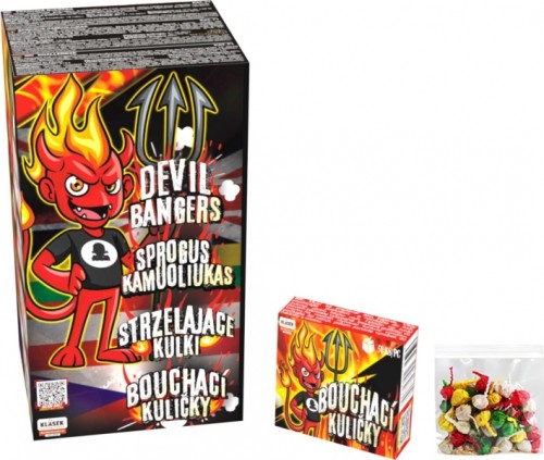 Diabełki BK1P 50 sztuk - strzelające kolorowe kulki Klasek F1