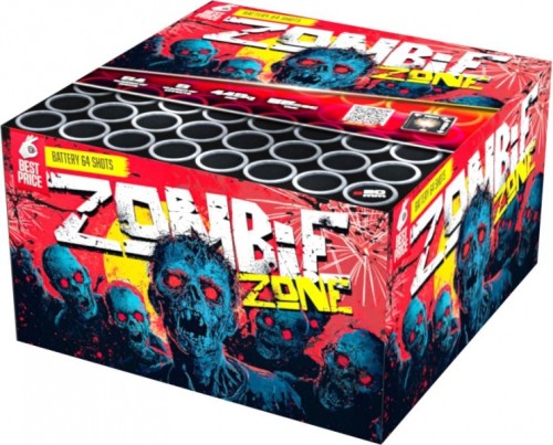 Zombie Zone Best Price C6420BPW wyrzutnia fajerwerków 64 strzały 20 mm Klasek F2