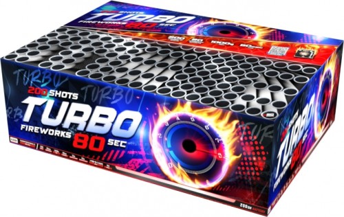 Turbo 200/20 mm C20020XTS/C14 wyrzutnia fajerwerków 200 strzałów Klasek F2