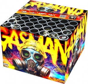 Gas Man C4925G wyrzutnia fajerwerków 25 strzałów 25 mm Klasek F2