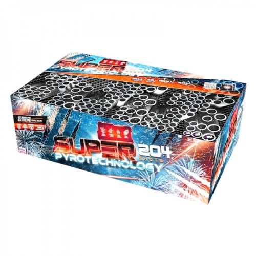 Pyrotechnology 204 C204XMPT/C wyrzutnia fajerwerków 204 strzały 20-30 mm Klasek F2