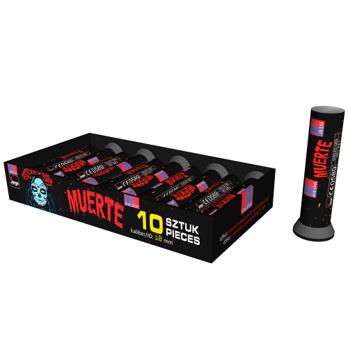 Muerte One Shot JB-1/H - wyrzutnie jednostrzałowe z hukiem 10 szt 18 mm Jorge F2