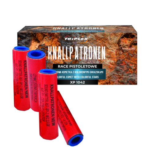 Knallpatronen 50 szt. rakietki pistoletowe kolorowa kometa z kolorowymi gwiazdkami XP1042 P1