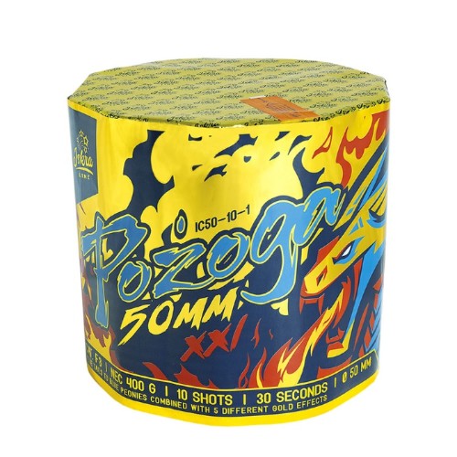 Pożoga IC50-10-1 - wyrzutnia fajerwerków 10 strzałów 50 mm Iskra Line F3