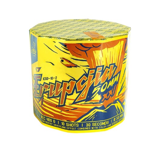Erupcja IC50-10-2 - wyrzutnia fajerwerków 10 strzałów 50 mm Iskra Line F3