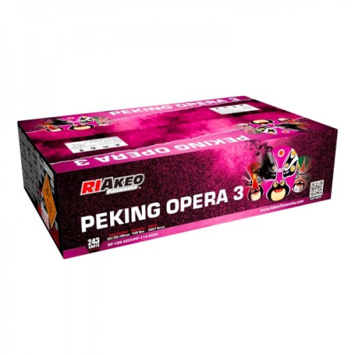 Peking Opera 3 HF-129-2223A/HF-114-2224 zestaw baterii 243 strzały 20-30 mm Riakeo F2